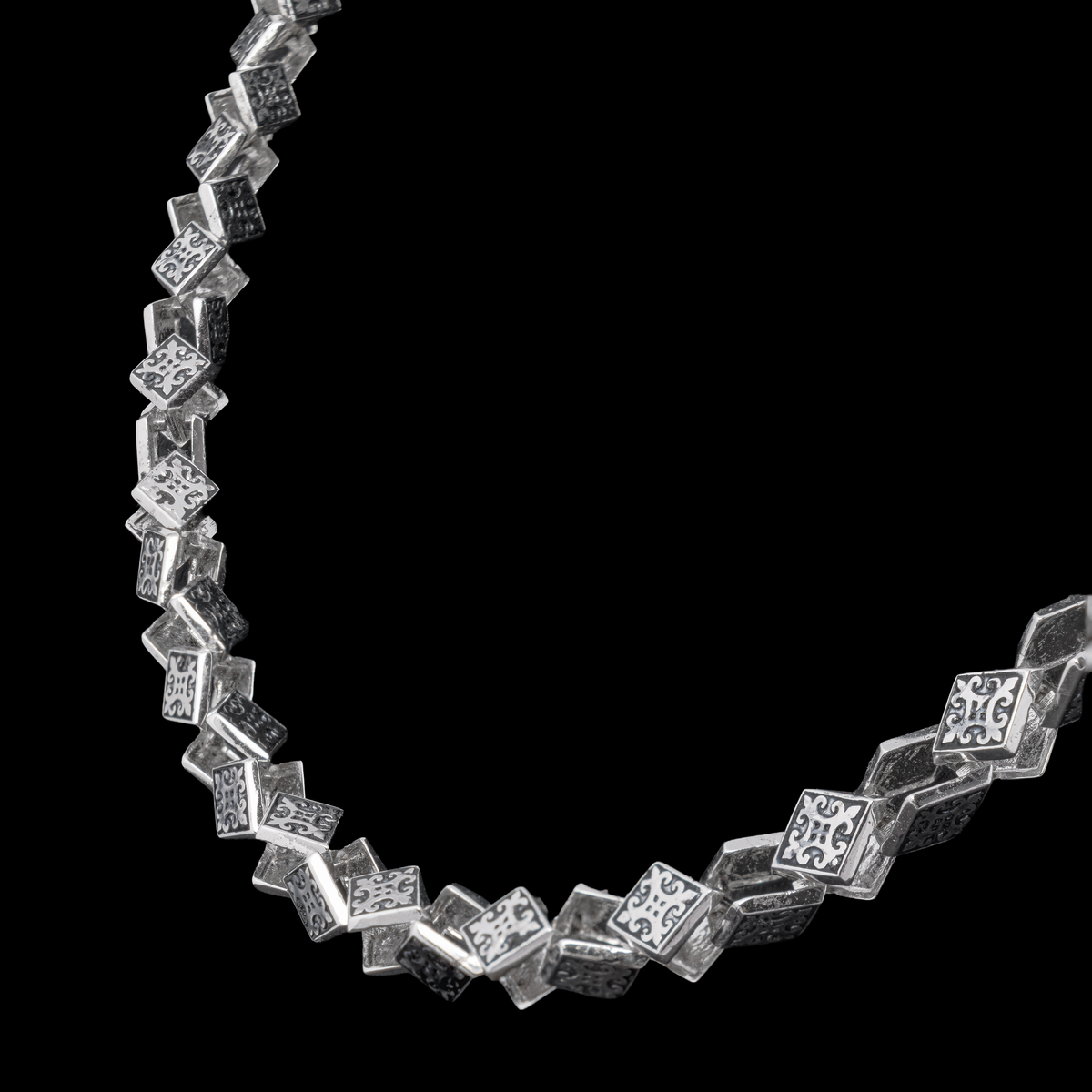 The Arabesque Square — 925 sterling silver jewellery — image 4